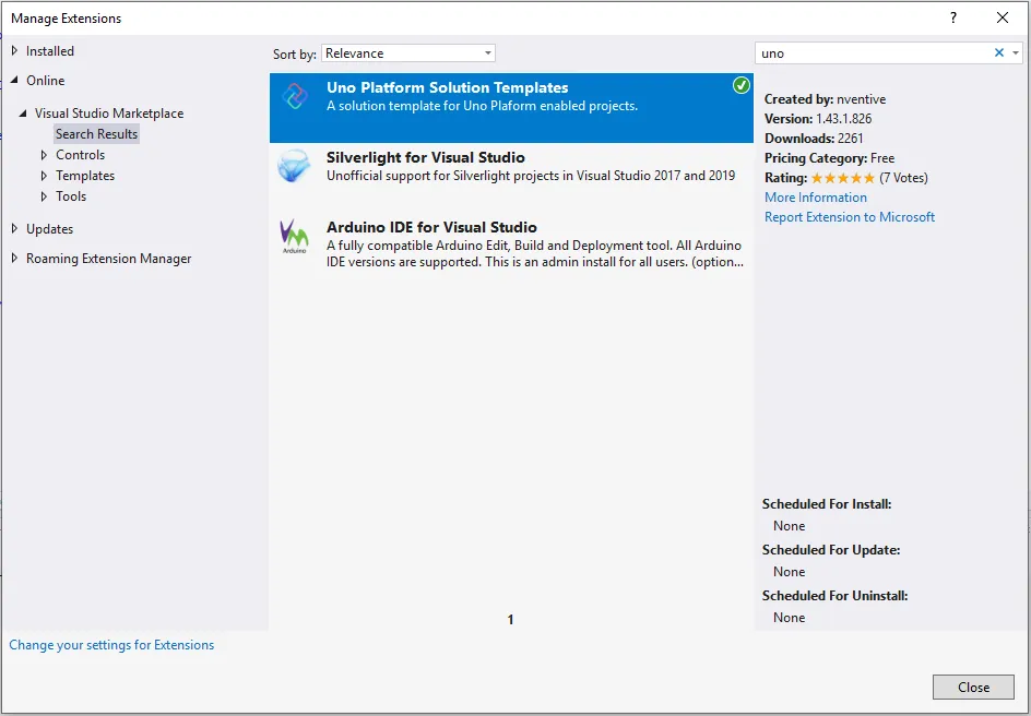Extension Manager