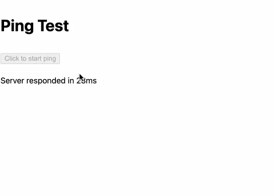 Demo - calculate ping time