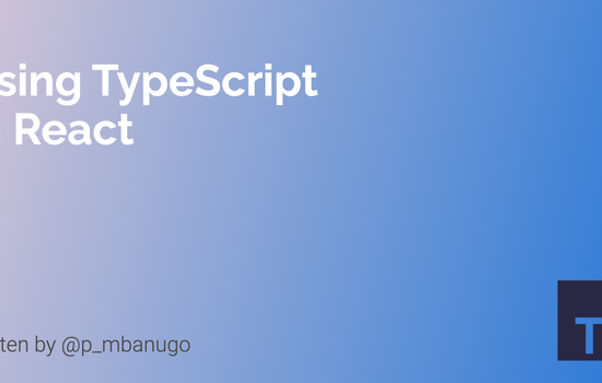 Contains the title of the post: Getting Started with TypeScript in React
