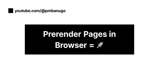 Contains the title of the post: How To Prerender Pages in Browser For Faster Page Loads