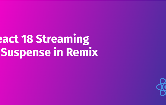 Contains the title of the post: How to use React Streaming In Remix