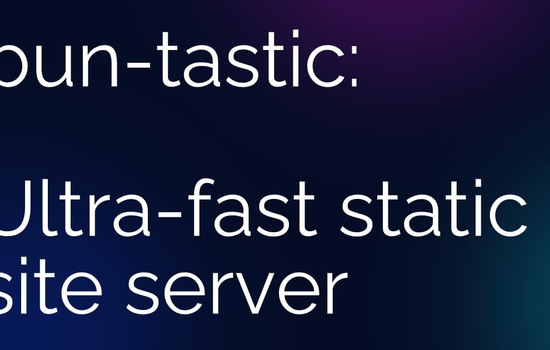 Contains the title of the post: Announcing Buntastic: A Fast, High-Performance Static Site Server (OSS)