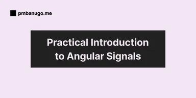 Contains the title of the post: Practical Introduction to Angular Signals