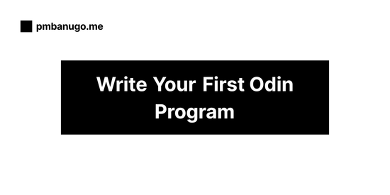 Contains the title of the post: Zero to Hello World in Odin